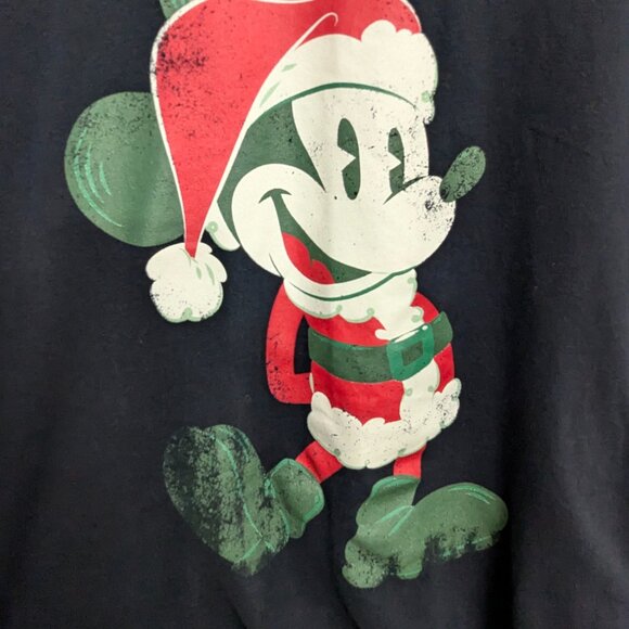 Retro Santa Mickey Mouse Christmas T-Shirt, Size Small - Picture 3 of 9